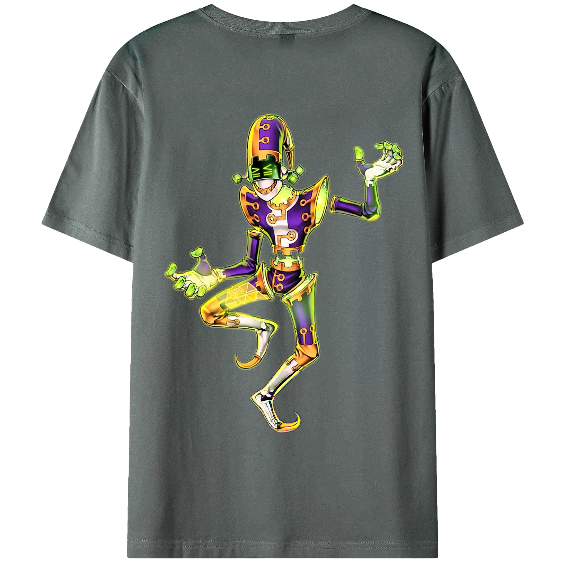 （画像用） 遊☆戯☆王 Yu-Gi-Oh! 綿100％ メンズ半袖Tシャツ（バックプリント） 通気性